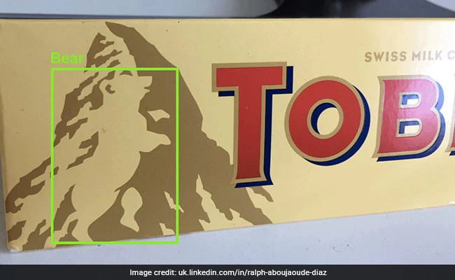 Hidden bear in Toblerone logo