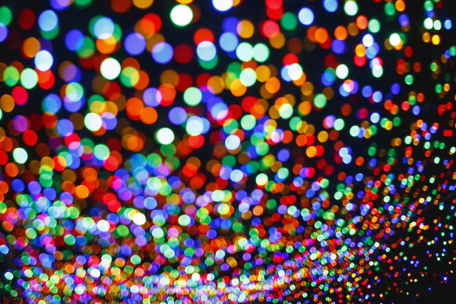 Colourful lights with bokeh