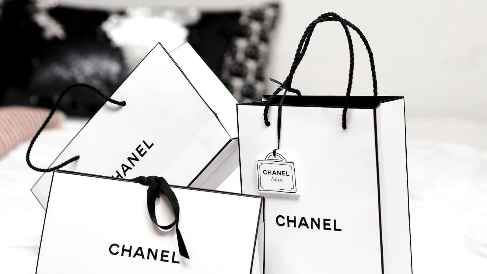 3 Chanel shopping bags