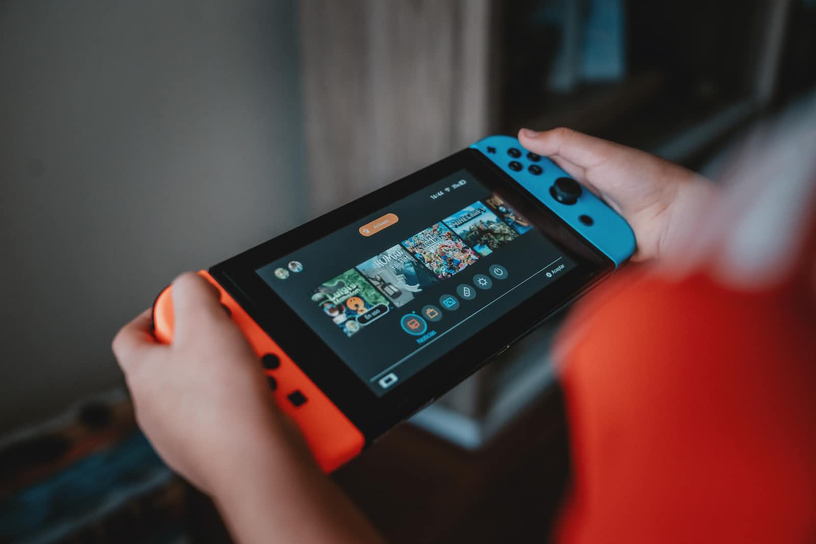 Nintendo Switch being played